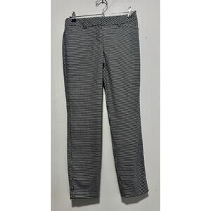 Express Women’s Editor Ankle Pants Size 0R Black/White Gingham Plaid Stretch